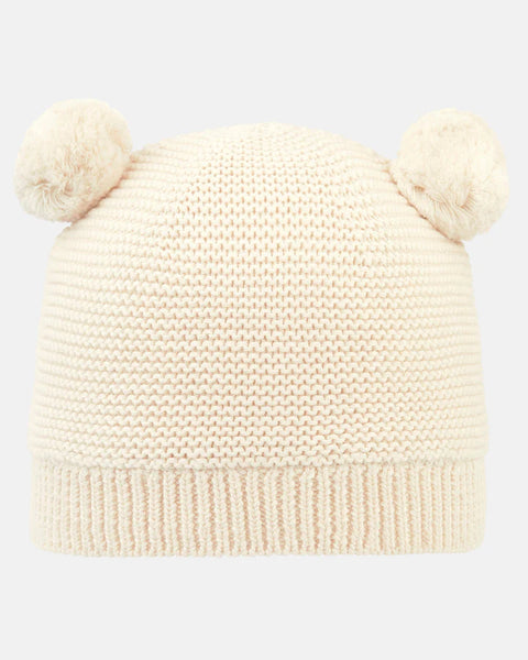 Organic Beanie Snowy - Feather