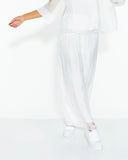 Sunlight & Shadow Silk Pant - White