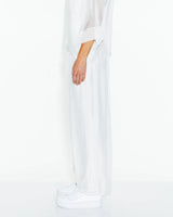 Sunlight & Shadow Silk Pant - White