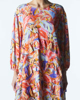 Midsummer Mini Dress - Sunset Palm