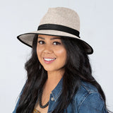 Lois Fedora - Oatmeal/Black