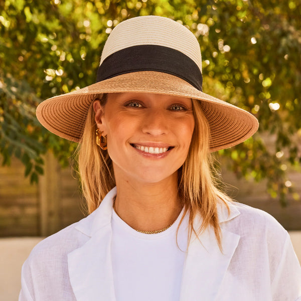 Shirley Bucket Hat - Ivory/Camel