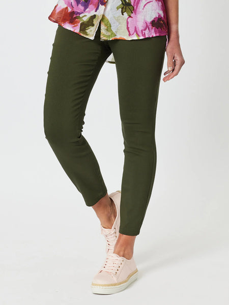 Stretch Slim Leg Pant - Khaki