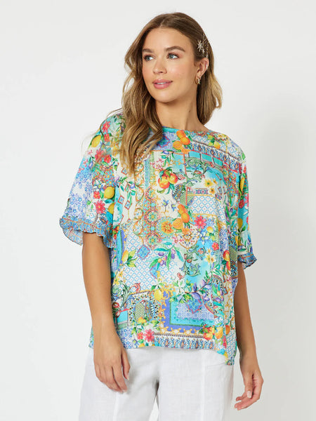 Portofino Print Top - Multi