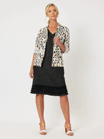 Urban Print Linen Jacket - Animal