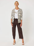 Urban Print Linen Jacket - Animal