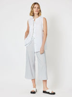 Colosseum Linen Sleeveless Top - White