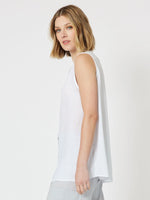 Colosseum Linen Sleeveless Top - White