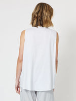 Colosseum Linen Sleeveless Top - White