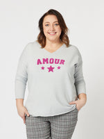 Amour Knit - Silver Knit Sweater for Women in Australia