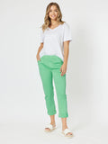 Isabella cotton Pant - Green