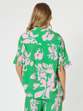 Spring Print Shirt - Emerald