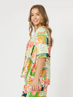 Cancun V Neck Top - Multi