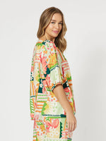 Cancun V Neck Top - Multi