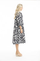 Poplin Print Dress