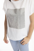 Diamante-Printed T-Shirt