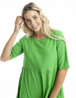 Essentials Cotton Slub Dress - Parakeet