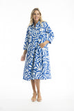 Poplin Print Dress