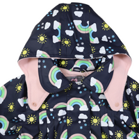 Sun & Rainbows Polar Fleece Lined Raincoat