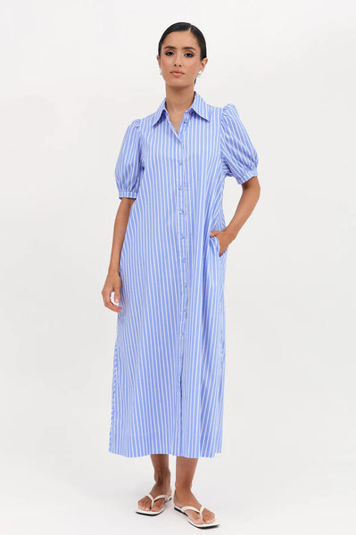 Louise Poplin Stripe Shirt Dress