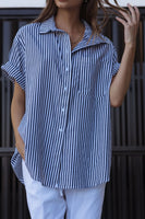 ROUGE Navy Stripe Shirt