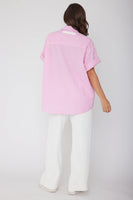 ROUGE Pink Stripe Shirt