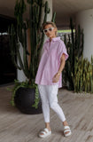 ROUGE Pink Stripe Shirt