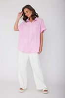 ROUGE Pink Stripe Shirt