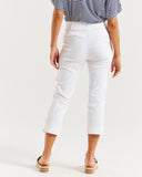 Crop Bengaline Pant - White