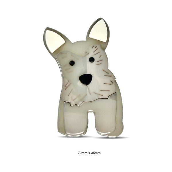 Scuffy Dog Brooch