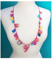 Bobble Necklace - Boho Bright