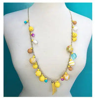 Bobble Necklace - Citrus Yellow