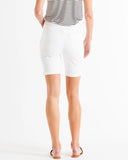 Bonnie Bermuda Denim Shorts - White