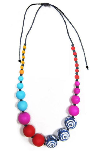 Harlequin Necklace - Red