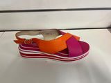 Ibbie Sandal - Orange/Fuschia