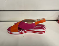 Ibbie Sandal - Orange/Fuschia