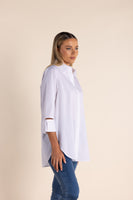 White Shirt w/Cuff Detail