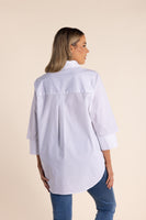 White Shirt w/Cuff Detail