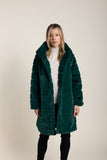 Faux Fur Coat - Forest