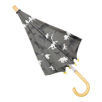 Dinosaur Colour Change Umbrella - Charcoal