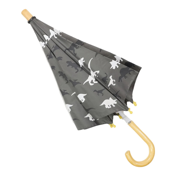 Dinosaur Colour Change Umbrella - Charcoal