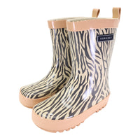 Tiger Stripes Gumboots - Dusty Pink