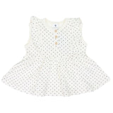 Cotton Spot Blouse - White