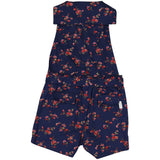 Navy Floral Zip Playsuit