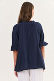 Mooring Cotton Top - Navy