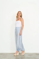 Relaxed Wide Leg Pant - Ice Blue