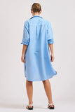 The Venus Linen Shirtdress - Provincial Blue