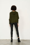 Batwing w/ Double Zip & Hood Jumper - Olive