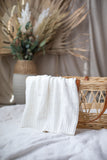 Fern Knitted Cotton Blanket - Assorted Colours