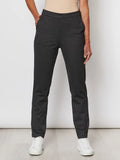 Textured Ponte Pant - Charcoal